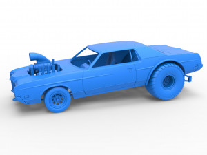 Pulling truck 2wd with Car shell Scale 1 to 25 Model Cetak 3D