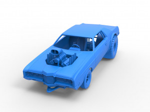 Pulling truck 2wd with Car shell Scale 1 to 25 Model Cetak 3D