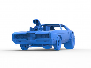 Pulling truck 2wd with Car shell Scale 1 to 25 Model Cetak 3D