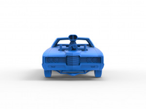 Pulling truck 2wd with Car shell Scale 1 to 25 Model Cetak 3D