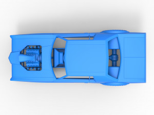Pulling truck 2wd with Car shell Scale 1 to 25 Model Cetak 3D
