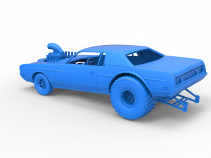 Pulling truck 2wd with Car shell Scale 1 to 25 Model Cetak 3D