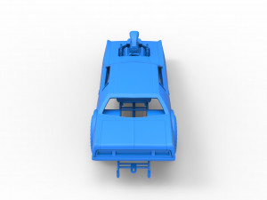 Pulling truck 2wd with Car shell Scale 1 to 25 Model Cetak 3D