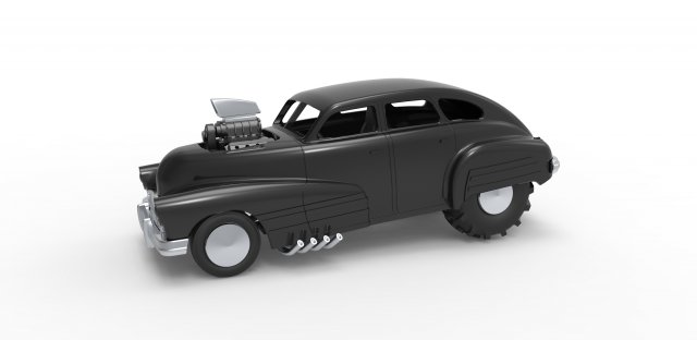 Old school pulling truck 2wd with Car shell Scale 1 to 25 3D Принт Модель .c4d .max .obj .3ds .fbx .stl .blend 