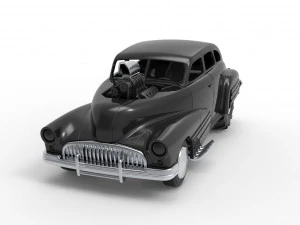 Old school pulling truck 2wd with Car shell Scale 1 to 25 3D Print Model