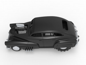 Old school pulling truck 2wd with Car shell Scale 1 to 25 3D Принт Модель