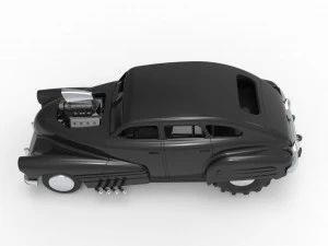Old school pulling truck 2wd with Car shell Scale 1 to 25 3D Print Model