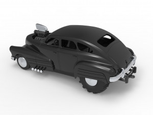 Old school pulling truck 2wd with Car shell Scale 1 to 25 3D Принт Модель
