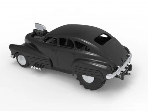 Old school pulling truck 2wd with Car shell Scale 1 to 25 3D Print Model