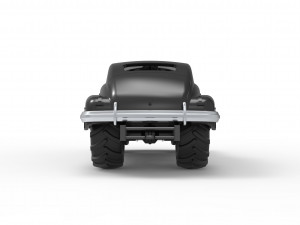 Old school pulling truck 2wd with Car shell Scale 1 to 25 3D Принт Модель