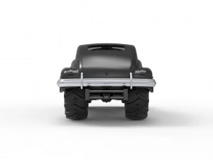Old school pulling truck 2wd with Car shell Scale 1 to 25 3D Print Model