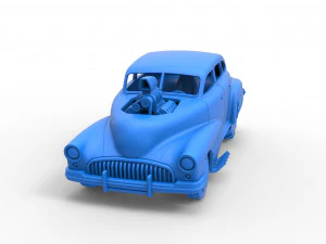 Old school pulling truck 2wd with Car shell Scale 1 to 25 3D Print Model