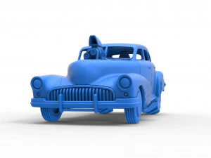 Old school pulling truck 2wd with Car shell Scale 1 to 25 3D Print Model