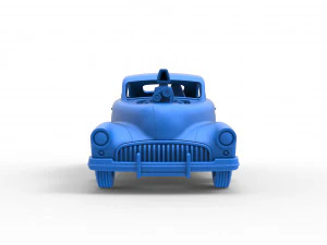 Old school pulling truck 2wd with Car shell Scale 1 to 25 3D Print Model