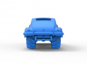 Old school pulling truck 2wd with Car shell Scale 1 to 25 3D Принт Модель