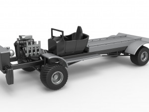 Pulling truck 4wd Scale 1 to 25 Modelo de Impressão 3D
