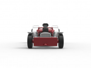 Pulling truck 2wd Hot rod Scale 1 to 25 3D Принт Модель