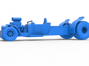 Pulling truck 2wd Hot rod Scale 1 to 25 3D Принт Модель