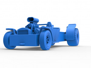 Pulling truck 2wd Hot rod Scale 1 to 25 3D Принт Модель