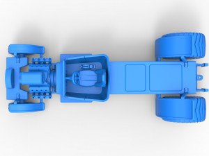 Pulling truck 2wd Hot rod Scale 1 to 25 3D Принт Модель