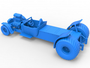 Pulling truck 2wd Hot rod Scale 1 to 25 3D Принт Модель