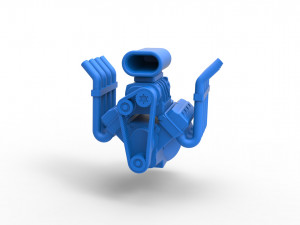 Engine V8 for Hot rod Scale 1 to 25 3Dプリントモデル