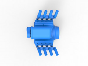 Engine V8 for Hot rod Scale 1 to 25 3Dプリントモデル