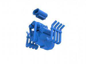 Engine V8 for Hot rod Scale 1 to 25 3Dプリントモデル