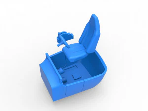 Cockpit Scale 1 to 25 3D Print Model