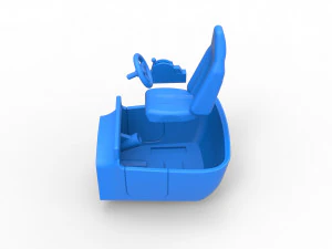 Cockpit Scale 1 to 25 3D Print Model