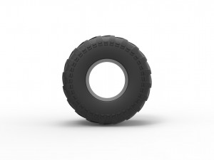 Monster Jam tire Scale 1 to 25 3D Принт Модель