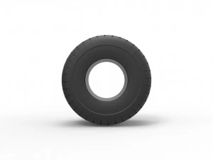 Monster Jam tire 3 Scale 1 to 25 3D Print Model