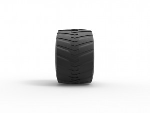 Monster Jam tire 7 Scale 1 to 25 3D प्रिंट मॉडल