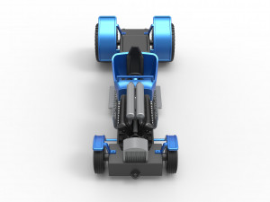 Pulling truck 2wd Hot rod with V12 Scale 1 to 25 3D-printmodel