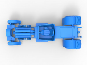Pulling truck 2wd Hot rod with V12 Scale 1 to 25 3D-printmodel