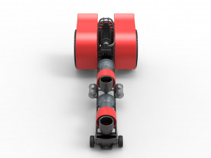 Pulling tractor with 2 jet engines Version 2 Scale 1 to 25 3D Print Model