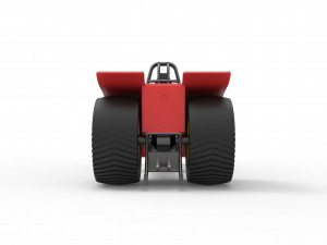 Pulling tractor with 2 jet engines Version 2 Scale 1 to 25 3D Print Model