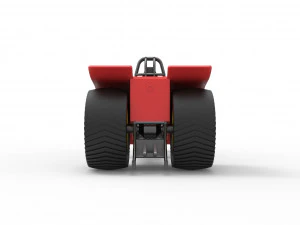 Pulling tractor with 2 jet engines Version 2 Scale 1 to 25 3D Print Model