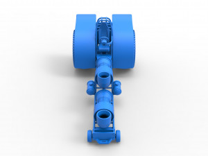 Pulling tractor with 2 jet engines Version 2 Scale 1 to 25 3D Print Model
