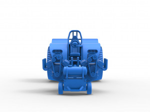 Pulling tractor with 2 engines V8 Version 2 Scale 1 to 25 3D Принт Модель