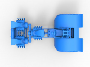 Pulling tractor with 3 engines V8 Version 2 Scale 1 to 25 Modèles 3D en vedette