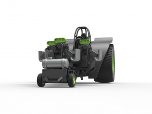 Pulling tractor with 3 engines V8 Version 3 Scale 1 to 25 3D Baskı Modeli