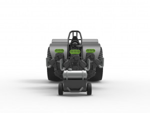 Pulling tractor with 3 engines V8 Version 3 Scale 1 to 25 3D Baskı Modeli