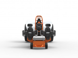 Pulling tractor with 3 engines V8 Version 4 Scale 1 to 25 3D-printmodel