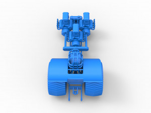 Pulling tractor with 3 engines V8 Version 4 Scale 1 to 25 3D-printmodel