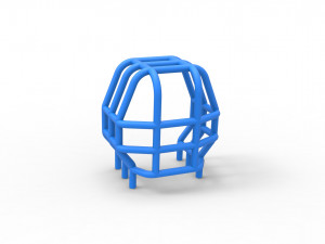 Roll Cage of Pro Stock Pulling Tractor Scale 1 to 25 3Dプリントモデル
