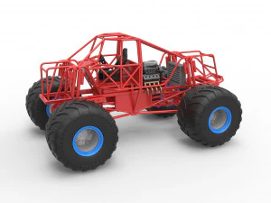 Monstertruckbasis Schaal 1 t/m 25 3D printmodel