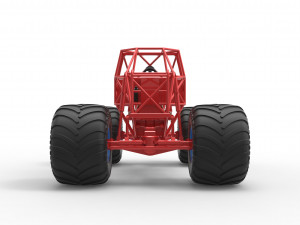 Monster truck base Scale 1 to 25 3D-printmodel