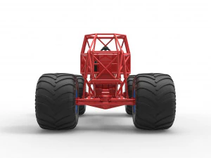Monster truck base Scale 1 to 25 3D Print Model
