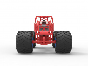 Monster truck base Scale 1 to 25 3D-printmodel
